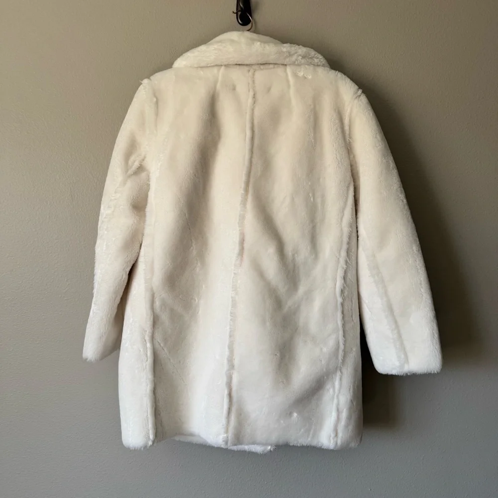 J. Crew Faux Fur Pea Coat